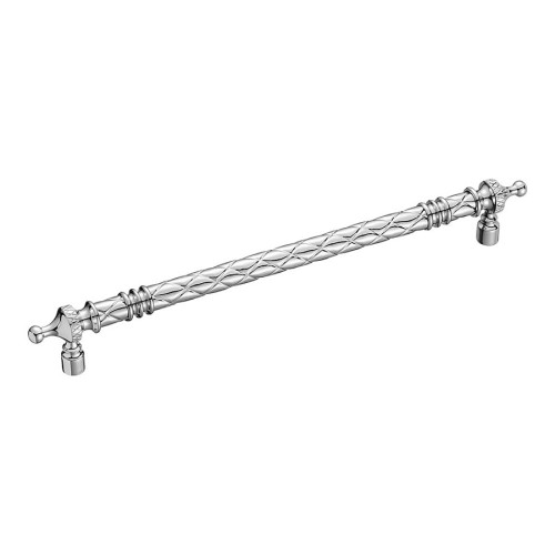 Дверная ручка скоба 10141-005-25-525 цвет глянцевый хром длина 525 мм, крепление 450 мм