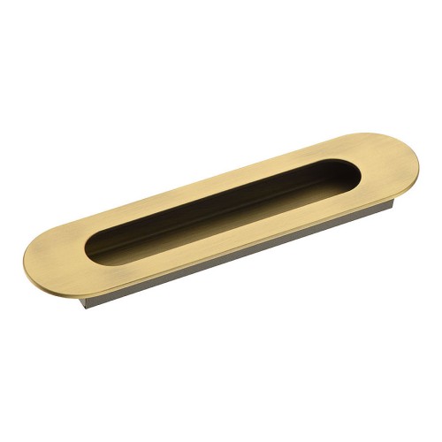 Дверная ручка врезная 1173 160MP30 цвет состаренная латунь длина 200 мм, крепление 160 мм 