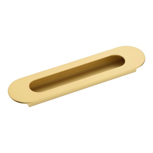 Дверная ручка врезная 1173 160MP35 цвет матовое золото длина 200 мм, крепление 160 мм 