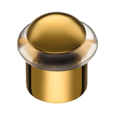 Дверной напольный стопор 15-003 цвет глянцевое золото Дверной напольный стопор 15-003 цвет глянцевое золото