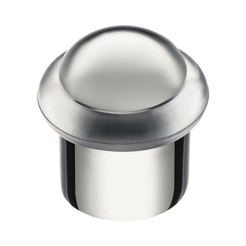 Дверной напольный стопор 15-005 цвет глянцевый хром