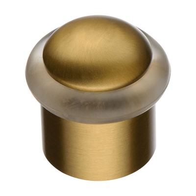 Дверной напольный стопор 15-011 цвет сатинированная бронза