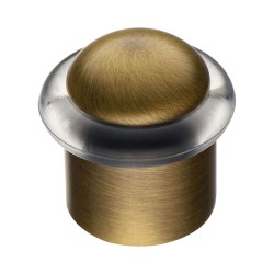 Дверной напольный стопор 15-013 цвет состаренная латунь