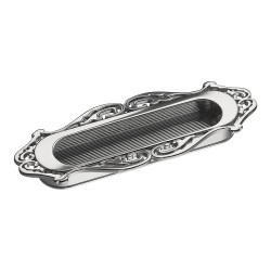 Дверная ручка врезная 15.101.96.07 цвет глянцевый хром длина 125 мм, крепление 96 мм 