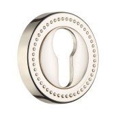 Дверная ручка 0212-016Y цвет глянцевый никель, накладка под замок 