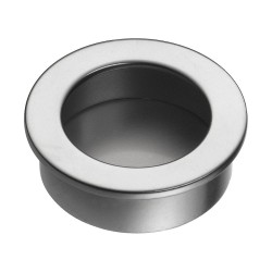 Дверная ручка врезная 3511-800 цвет матовый хром диаметр 40 мм