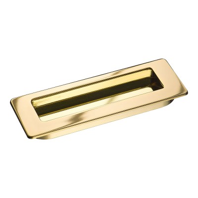 Дверная ручка врезная 3701-100 цвет глянцевое золото длина 145 мм