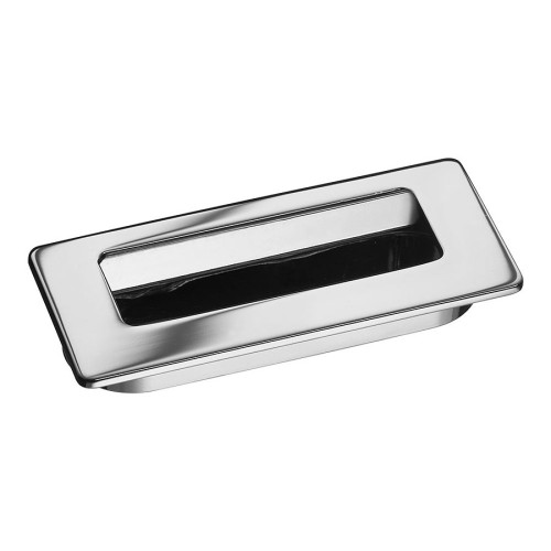 Дверная ручка врезная 3703-400 цвет глянцевый хром длина 83 мм