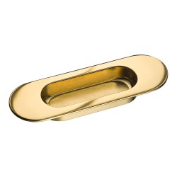 Дверная ручка врезная 3922-100 цвет глянцевое золото длина 110 мм