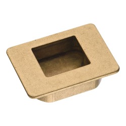 Дверная ручка врезная 4857-22 цвет бронза длина 50 мм, крепление 32 мм 