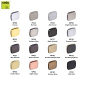 Дверная ручка рычажная 5126 010MP19 IRIS цвет сатинированный хром комплект 2 штуки