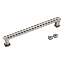 Дверная ручка скоба 5101 300MP14 цвет старое серебро длина 329 мм, крепление 300 мм