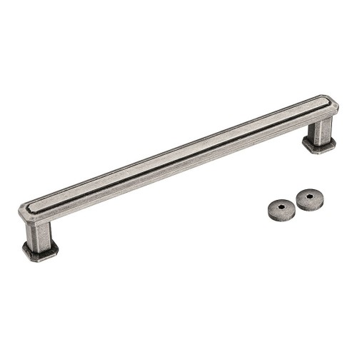 Дверная ручка скоба 5101 300MP14 цвет старое серебро длина 329 мм, крепление 300 мм