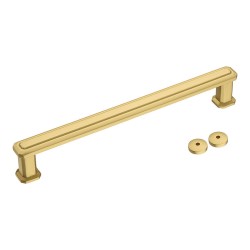 Дверная ручка скоба 5101 300MP35 цвет матовое золото длина 329 мм, крепление 300 мм