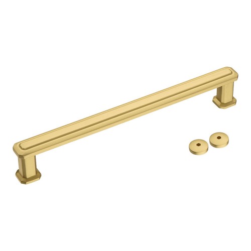 Дверная ручка скоба 5101 300MP35 цвет матовое золото длина 329 мм, крепление 300 мм