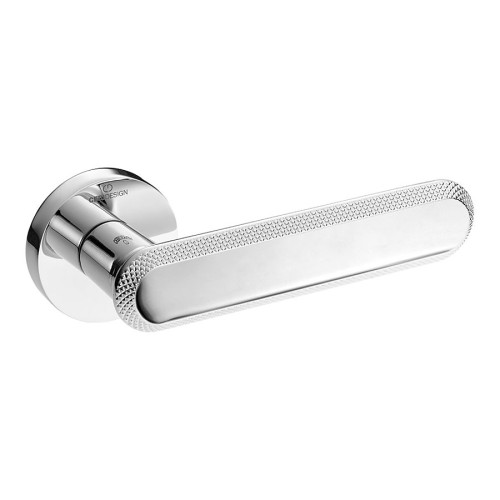 Дверная ручка рычажная 5102 010MP02 NOLA цвет глянцевый хром комплект 2 штуки