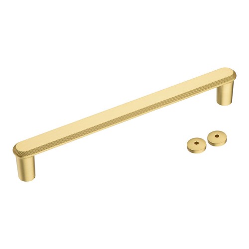 Дверная ручка скоба 5102 300MP35 цвет матовое золото длина 330 мм, крепление 300 мм