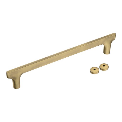 Дверная ручка скоба 5103 300MP30 цвет состаренная латунь длина 354 мм, крепление 300 мм 