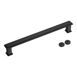 Дверная ручка скоба 5104 300MP24 цвет черный длина 331 мм, крепление 300 мм