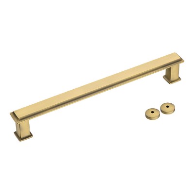 Дверная ручка скоба 5104 300MP30 цвет состаренная латунь длина 331 мм, крепление 300 мм