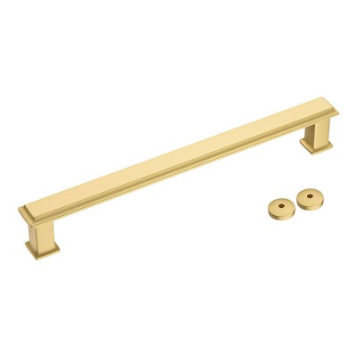 Дверная ручка скоба 5104 300MP35 цвет матовое золото длина 331 мм, крепление 300 мм