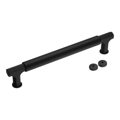 Дверная ручка скоба 5126 300MP24 цвет черный длина 330 мм, крепление 300 мм