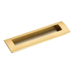 Дверная ручка врезная 910-160-Matt Gold цвет сатинированное золото длина 177 мм, крепление 160 мм 