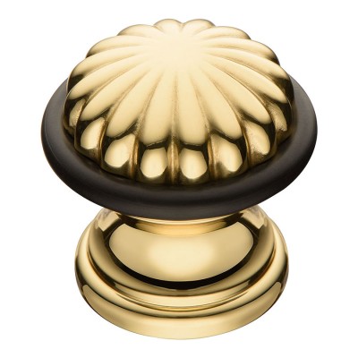 Дверной напольный стопор C52000L цвет глянцевая латунь