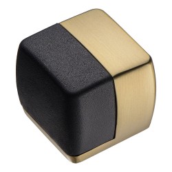 Дверной напольный стопор DS1015 0034 GB-P6 цвет матовая латунь