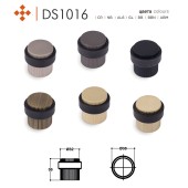 Дверной напольный стопор DS1016 0038 AL6-P6 цвет черный
