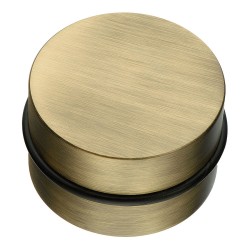 Дверной напольный стопор DS1022 0080 ABM-P6 цвет состаренная латунь диаметр 86 мм 