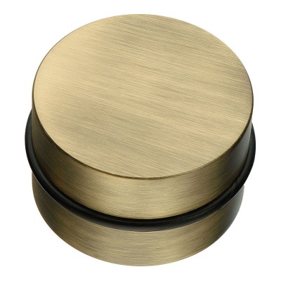 Дверной напольный стопор DS1022 0080 ABM-P6 цвет состаренная латунь диаметр 86 мм 