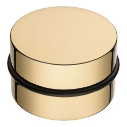 Дверной напольный стопор DS1022 0080 GL цвет глянцевое золото диаметр 86 мм 
