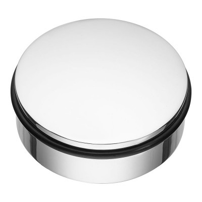 Дверной напольный стопор DS1023 0100 CR-P6 цвет глянцевый хром диаметр 106 мм