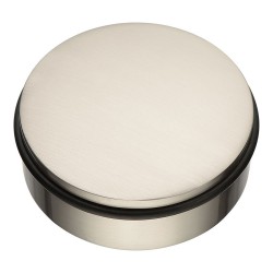 Дверной напольный стопор DS1023 0100 NB-P6 цвет брашированный никель диаметр 106 мм