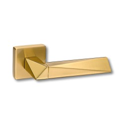 Дверная ручка межкомнатная HA111RO11 GLB-GL\GLB AGATE цвет матовое / глянцевое золото 2 штуки