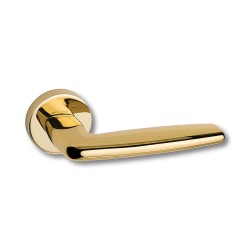 Дверная ручка межкомнатная HA112RO12 GL KAYA цвет глянцевое золото 2 штуки 
