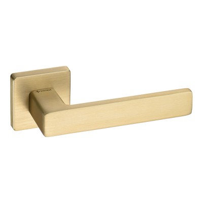 Дверная ручка межкомнатная HA124RO11 BB FOSIL цвет матовое золото 2 штуки 