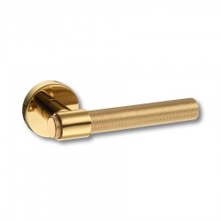 Дверная ручка межкомнатная HA187TRO12 GL AXEL-T цвет глянцевое золото 2 штуки 