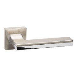 Дверная ручка HA100RO11 NB-CR/NB LARISSA цвет никель, глянцевый хром 2 штуки Дверная ручка HA100RO11 NB-CR/NB LARISSA цвет никель, глянцевый хром 2 штуки