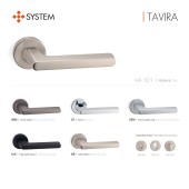 Дверная ручка HA101RO12 NB TAVIRA цвет никель 2 штуки