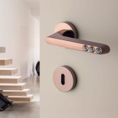 Дверная ручка HA102RO12 NB SUETTO цвет никель, кристаллы Swarovski 2 штуки