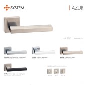 Дверная ручка HA104RO11 NB-CR/NB AZUR цвет никель, глянцевый хром 2 штуки