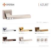 Дверная ручка HA105RO11 CR AZURIT цвет глянцевый хром, кристаллы Swarovski 2 штуки