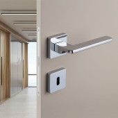 Дверная ручка HA110RO11 CR GIADA цвет глянцевый хром 2 штуки