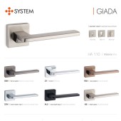 Дверная ручка HA110RO11 CR GIADA цвет глянцевый хром 2 штуки