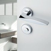 Дверная ручка HA118RO12 CR GARNET цвет глянцевый хром 2 штуки