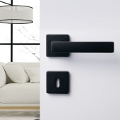 Дверная ручка HA124RO11 NB FOSIL цвет никель 2 штуки 