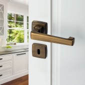 Дверная ручка HA127RO13 OSM APOLLO цвет старое серебро 2 штуки