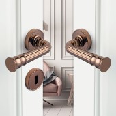 Дверная ручка HA132RO14 SLM DESPINA цвет серебро 2 штуки 